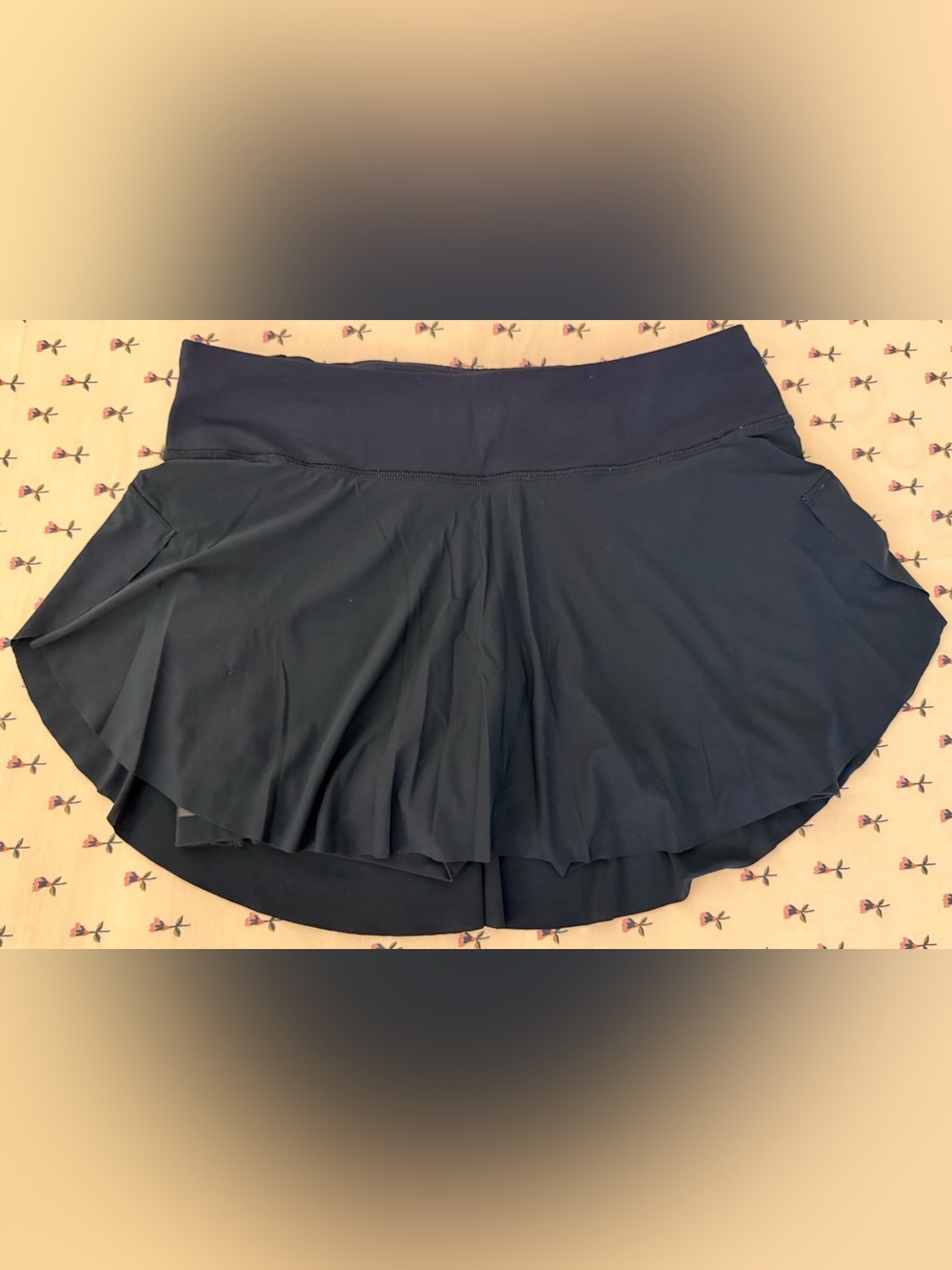 lululemon athletica Navy Blue Circle Skirt with Built-In Shorts